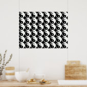 Yin and Yang Pattern Poster (Küche)