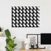 Yin and Yang Pattern Poster (Heimbüro)