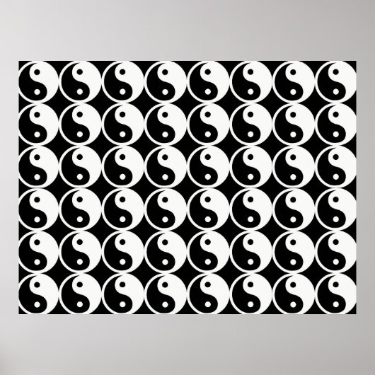 Yin and Yang Pattern Poster (Vorne)