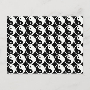 Yin and Yang Pattern Postkarte
