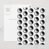 Yin and Yang Pattern Postkarte (Vorne/Hinten)
