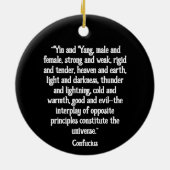 Yin and Yang Round Ornament (Hinten)