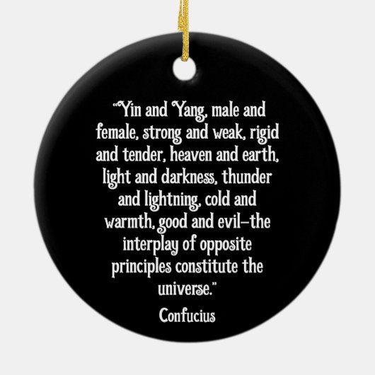 Yin and Yang Round Ornament (Hinten)
