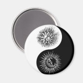 Yin and yang sign - Sun vs Moon Magnet (Vorderseite/Rückseite)