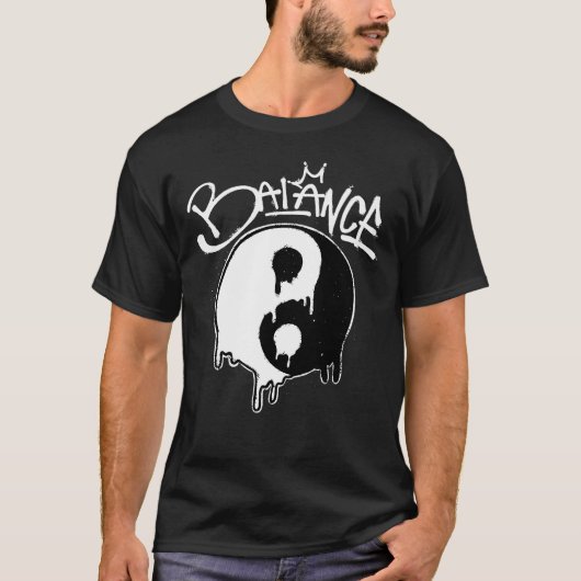 Yin and Yang Streetwear T-Shirt (Vorderseite)