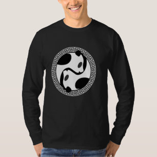 Yin and Yang Symbol Bear Panda Chinesische Kosmolo T-Shirt