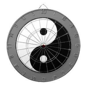 Yin and Yang Symbol (Chinesischer Taoist Taijitu) Dartscheibe