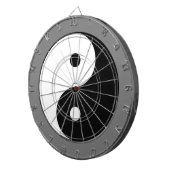 Yin and Yang Symbol (Chinesischer Taoist Taijitu) Dartscheibe (Vorderseite rechts)