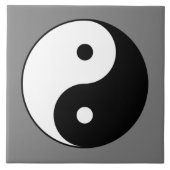 Yin and Yang Symbol (Chinesischer Taoist Taijitu) Fliese (Vorderseite)