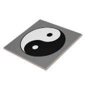 Yin and Yang Symbol (Chinesischer Taoist Taijitu) Fliese (Seite)