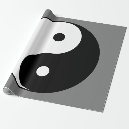 Yin and Yang Symbol (Chinesischer Taoist Taijitu) Geschenkpapier (Ungerollt)