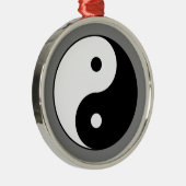 Yin and Yang Symbol (Chinesischer Taoist Taijitu) Ornament Aus Metall (Rechts)