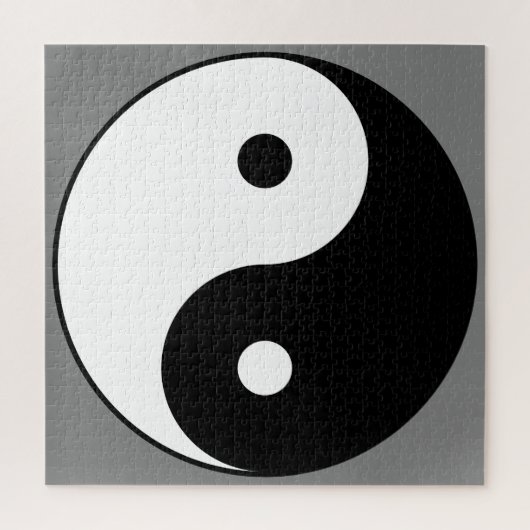 Yin and Yang Symbol (Chinesischer Taoist Taijitu) Puzzle (Vertikal)