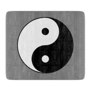 Yin and Yang Symbol (Chinesischer Taoist Taijitu) Schneidebrett