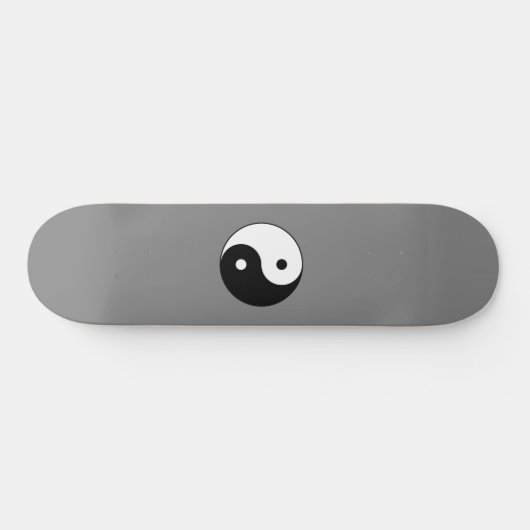 Yin and Yang Symbol (Chinesischer Taoist Taijitu) Skateboard (Horizontal)