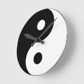 Yin and Yang Symbol Runde Wanduhr (Winkel)