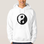 Yin and yang Symbol Schwarzweiß Hoodie (Vorderseite)