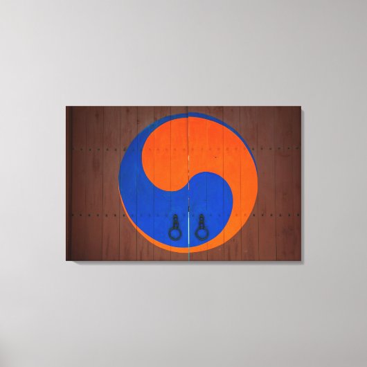 Yin and Yang symbol, South Korea Leinwanddruck (Vorderseite)