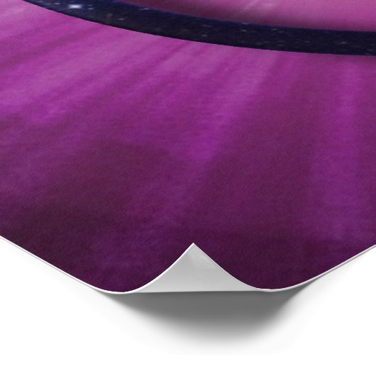 Yin and Yang Universe Print Poster (Ecke)