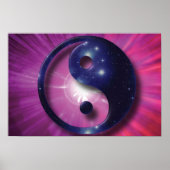 Yin and Yang Universe Print Poster (Vorne)