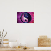 Yin and Yang Universe Print Poster (Küche)