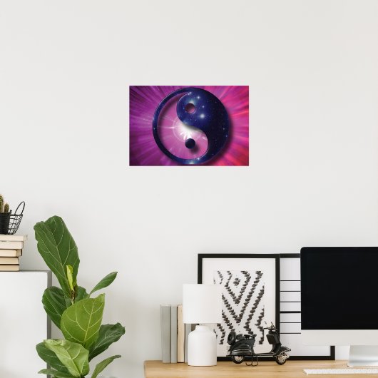 Yin and Yang Universe Print Poster (Heimbüro)