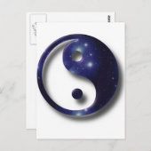 Yin and Yang Universe Symbol Postkarte (Vorne/Hinten)