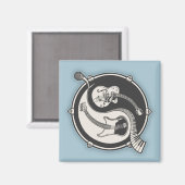 Yin Band Magnet (Vorderseite/Rückseite)