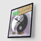 Yin Meets Yang Funny Rick London Wall Clock Quadratische Wanduhr (Winkel)