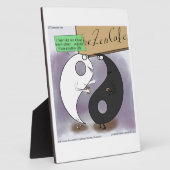 Yin Meets Yang Zen Funny Fotoplatte (Seite)