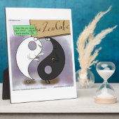 Yin Meets Yang Zen Funny Fotoplatte (Seite)