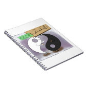 Yin Meets Yang Zen Funny Notizblock (Rechte Seite)