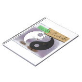 Yin Meets Yang Zen Funny Notizblock (Linke Seite)