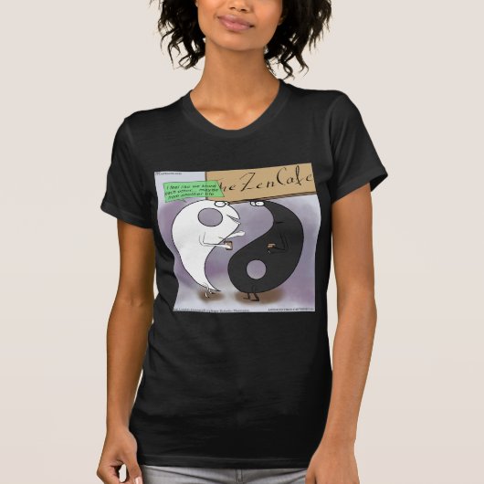 Yin Meets Yang Zen Funny T-Shirt (Vorderseite)