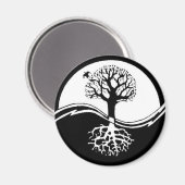 Yin Tree Magnet (Vorderseite/Rückseite)