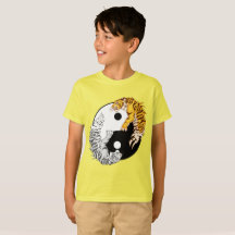 Yin u. der T - Shirt der Yang-Tiger-Kinder