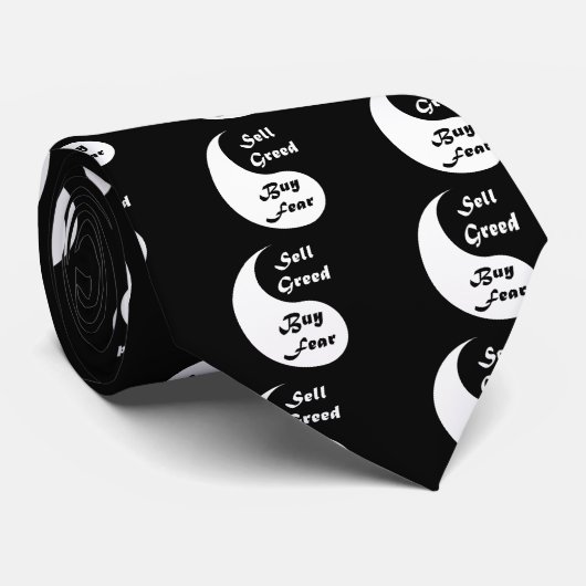 Yin u. Yang - schwarz u. Weiß: Kaufen Sie Furcht, Krawatte (Gerollt)