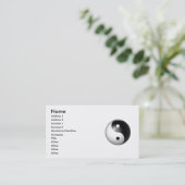 Yin u. Yang-Visitenkarte Visitenkarte (Stehend Vorderseite)