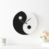 Yin u. Yang-Wanduhr-Schwarzes u. Weiß Große Wanduhr (Zuhause)