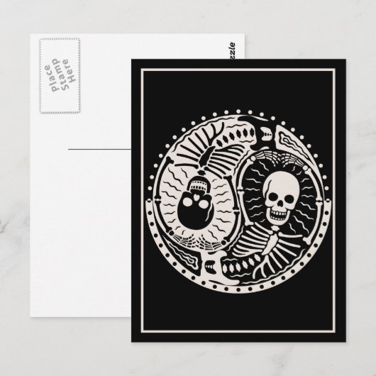 Yin und Knochen Postkarte (Vorne/Hinten)