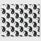 Yin und motivierend philosophisches Symbol Yang Geschenkpapier (Flach)