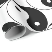 Yin und motivierend philosophisches Symbol Yang Geschenkpapier (Rolleneckpunkt)