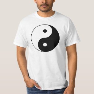 Yin und motivierend philosophisches Symbol Yang T-Shirt