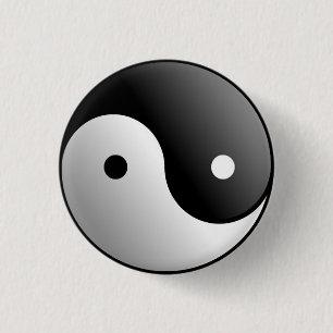 Yin und Yan-Knopf Button