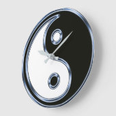Yin und Yang 2 Große Wanduhr (Winkel)