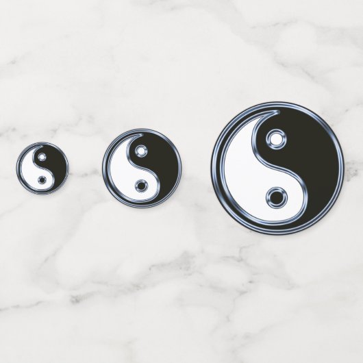 Yin und Yang 2 Konfetti (Vorderseiten)