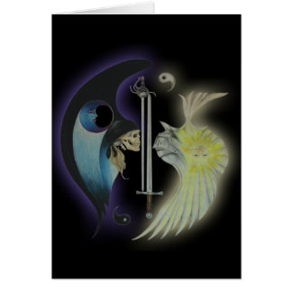 "Yin und Yang 2" Kunst-Karte