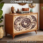 Yin und Yang auf Pergament - Seidenpapier