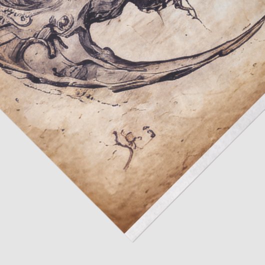 Yin und Yang auf Pergament - Seidenpapier (Ausschnitt)