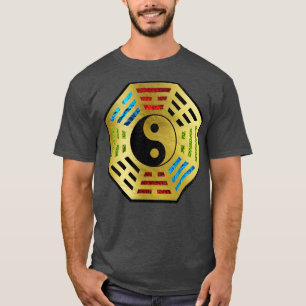 Yin und Yang Bagua Feng shui hieroglyphen T-Shirt